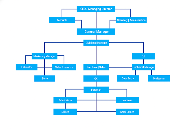 Raiden Associates Organization Chart